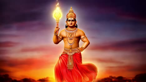 hindu deity in artistic representation