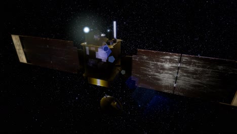 topógrafo global en órbita alrededor del planeta marte