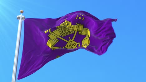 bandera de la iglesia apostólica armenia, armenia. bucle
