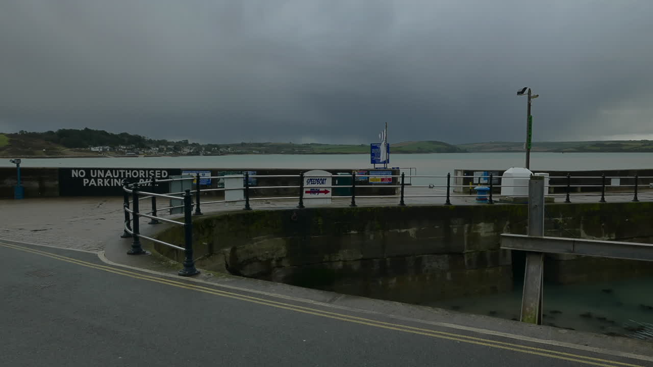 Time lapse of the Padstow to Rock ferry terminal on a stormy day