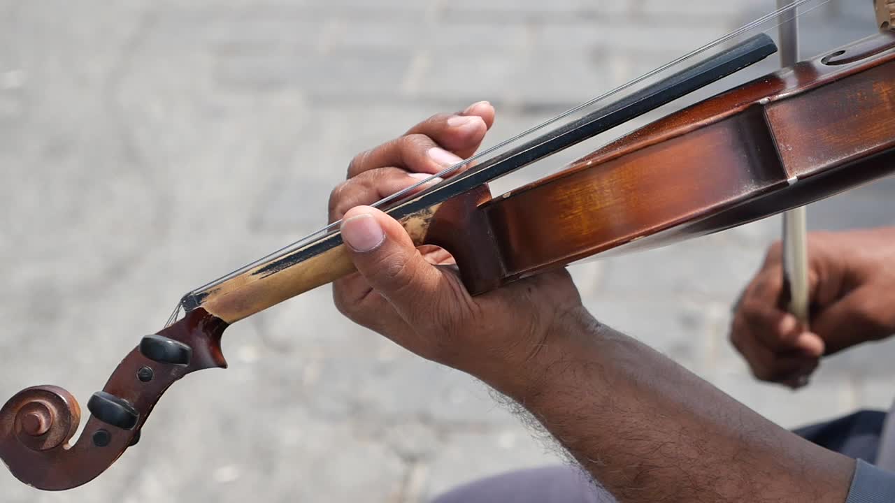 Street Musician Playing Violin