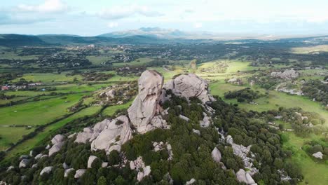 sardinian charming rocky landscape with a big stone formation