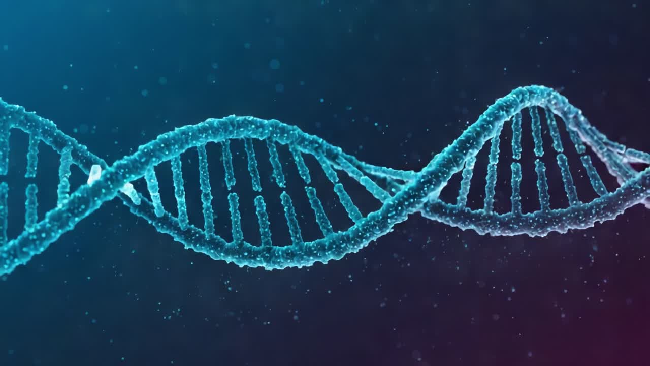 Intricate Visualization of DNA Structure: An Artistic Representation of the Double Helix's Unique Features in Stunning Detail and Color Variation
