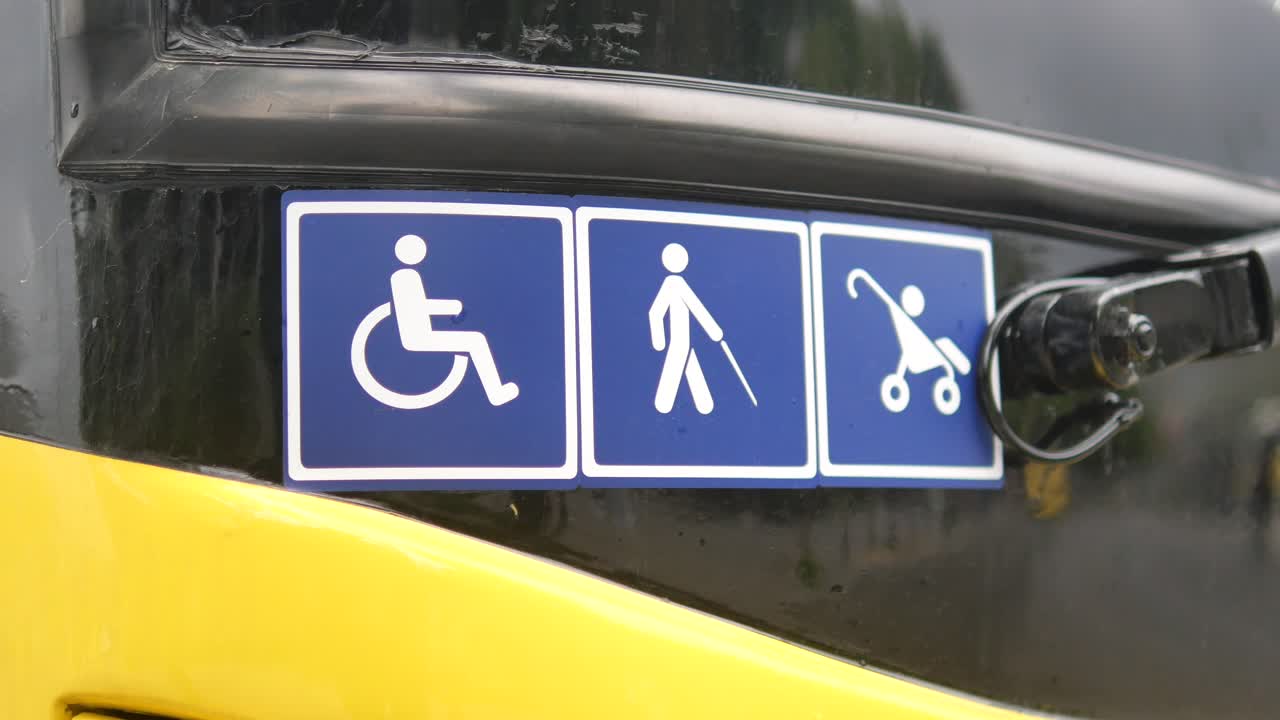 Accessibility Symbols on a Vehicle