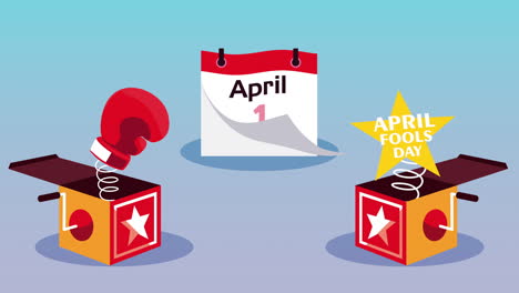 april fools day calendar and surprise boxes