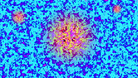 crecimiento maligno en simulación de muestra de tejido microscópico