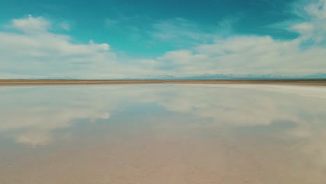 salt lagoon el diamante in san rafael, mendoza, argentina