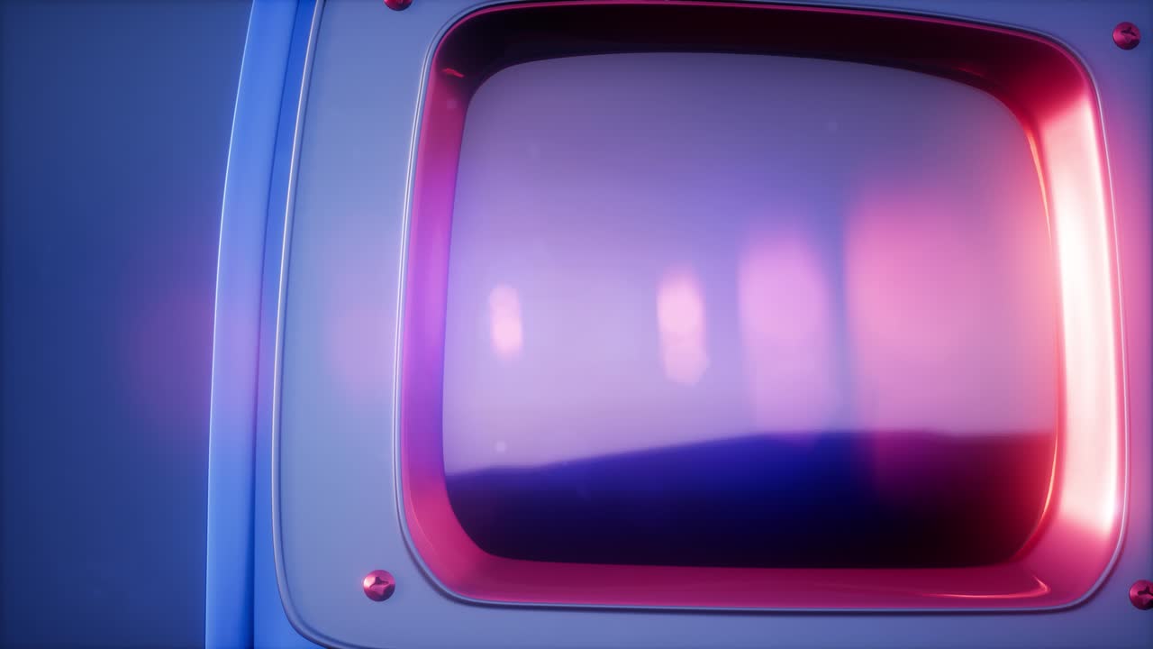 푸른 하늘 배경에 레트로 tv