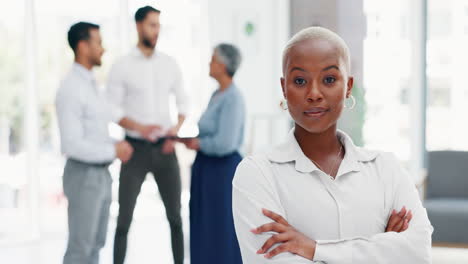 face of a business black woman proud