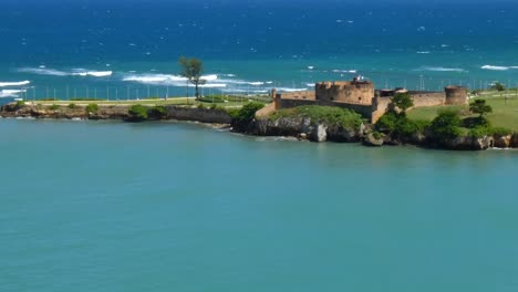 Fort-San-Felipe-,-Taino-Bay,-Puerto-Plata,-Dominican-Republic