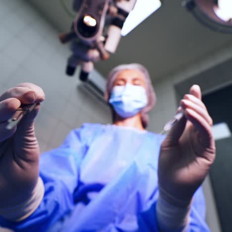 surgeon close up portrait