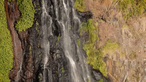 Close-view-of-Morans-Falls-in-afternoon-light,-Lamington-National-Park,-Scenic-Rim,-Queensland,-Australia