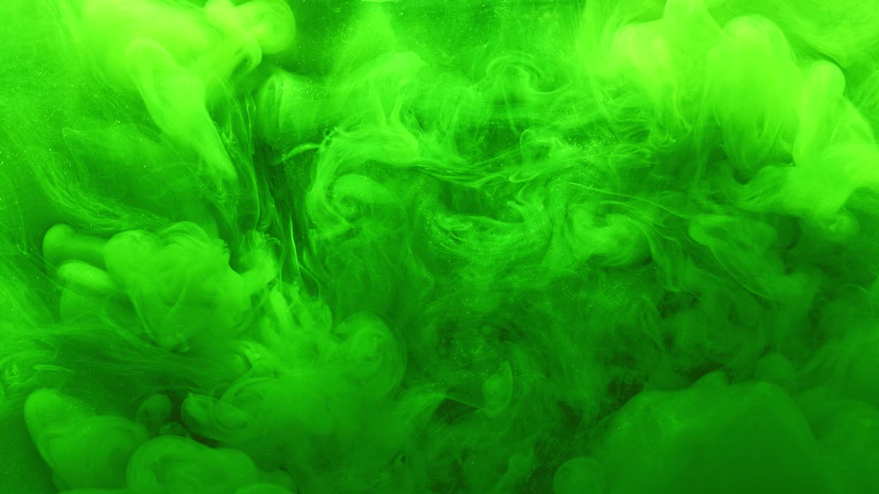 dampbevægelse glimmer neongrøn dis flydende effekt