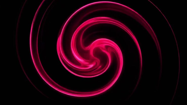 Fondo animado abstracto de espiral rosa