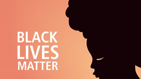 black lives matter silhouette