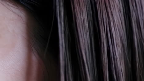 close-up of woman's face and eyes