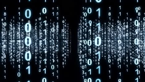 abstract digital binary code stream