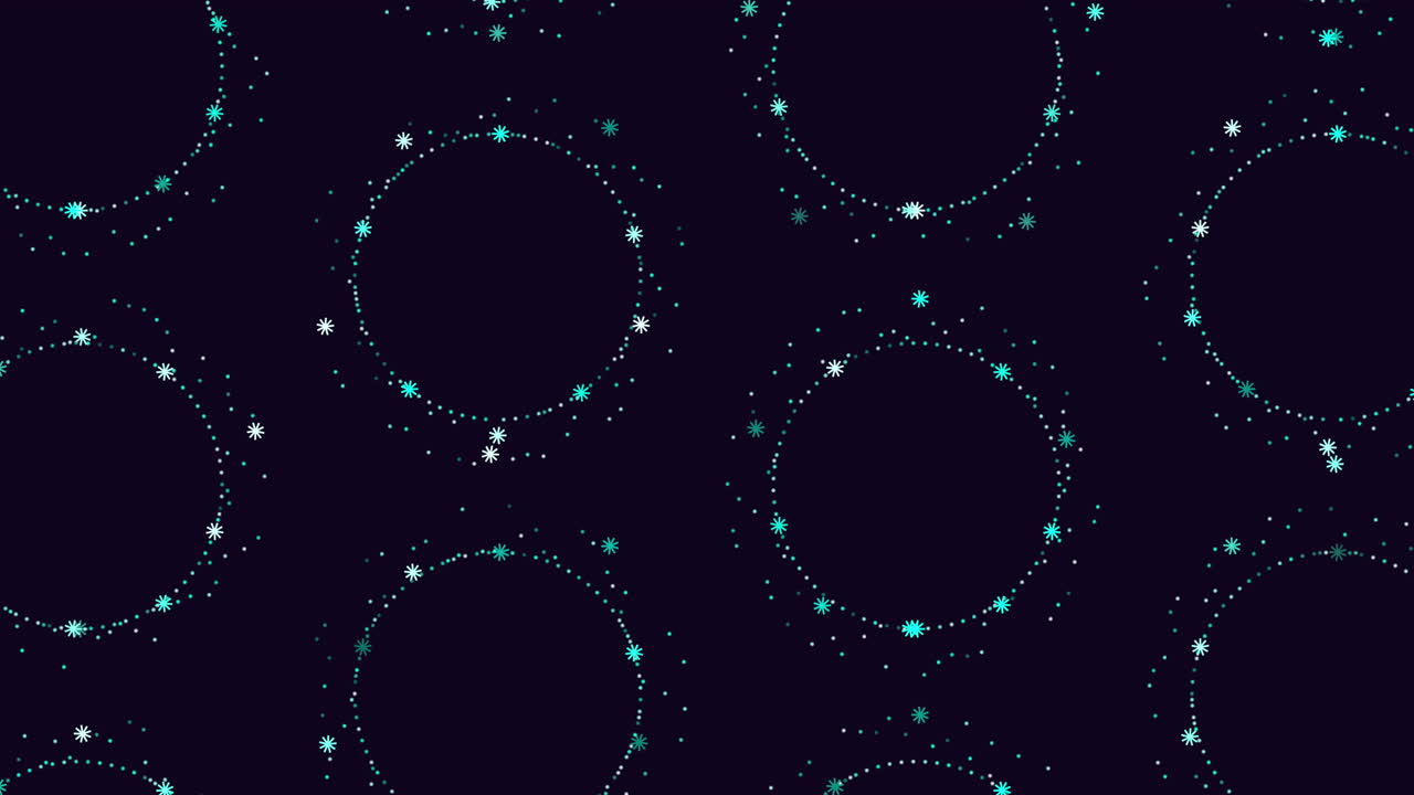 Mesmerizing green dot pattern on dark background