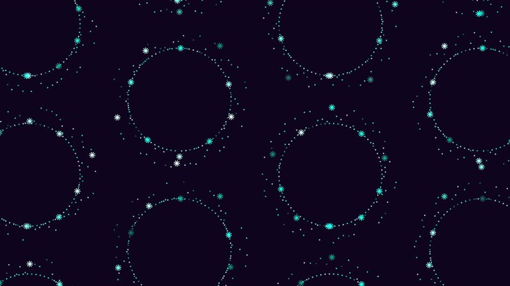 Mesmerizing green dot pattern on dark background