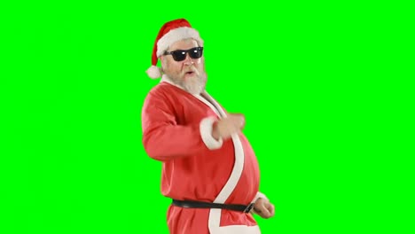 Fröhlicher-Weihnachtsmann-Mit-Sonnenbrille