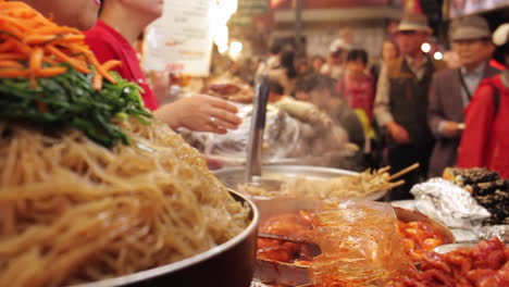 korean food market scene