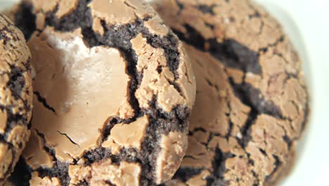 close-up of chocolate chunk cookies
