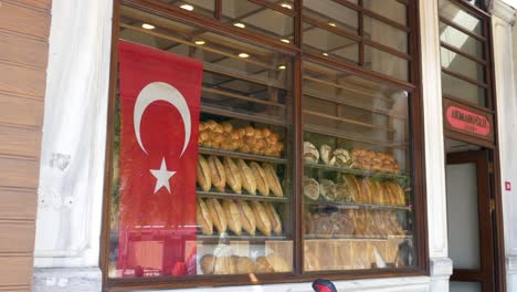 turkish bakery window display