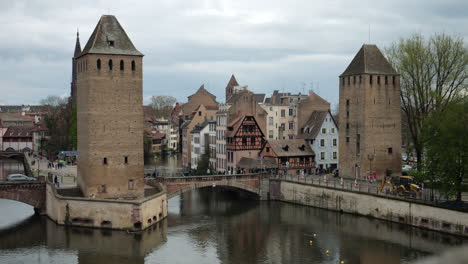 view from barrage vauban in strasbourg, france