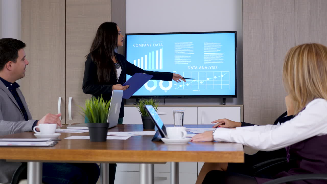 presentación de la reunión de negocios