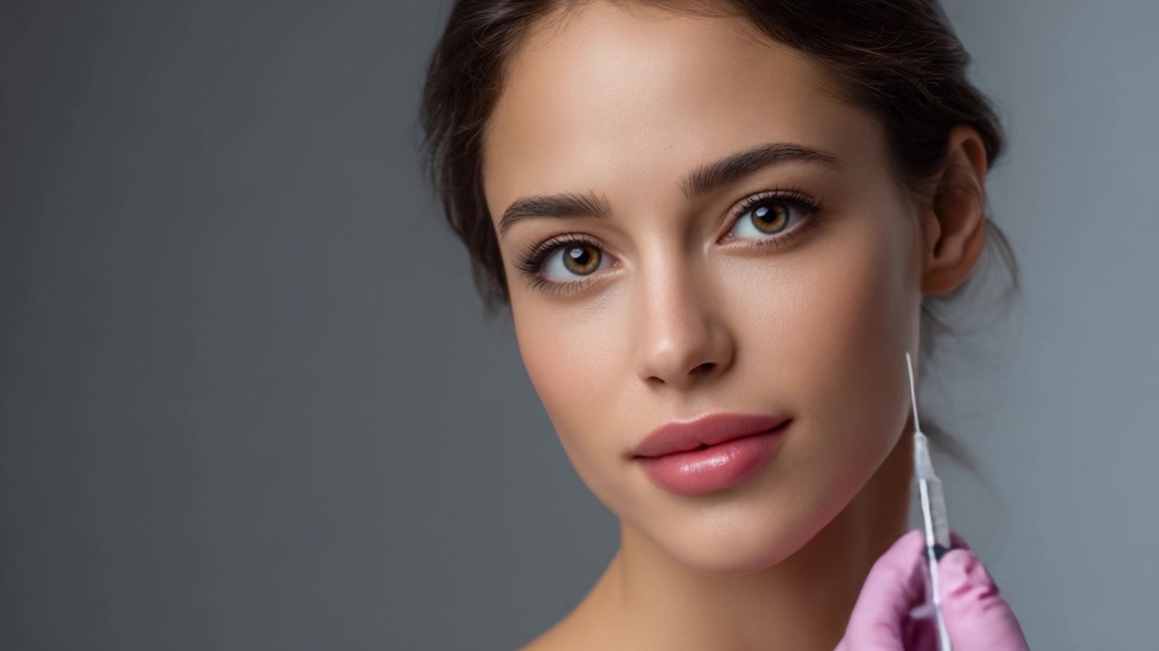 Percorso di trasformazione: una bella donna prima e dopo aver ricevuto un'iniezione estetica, che mostra una pelle radiosa e lineamenti del viso valorizzati.