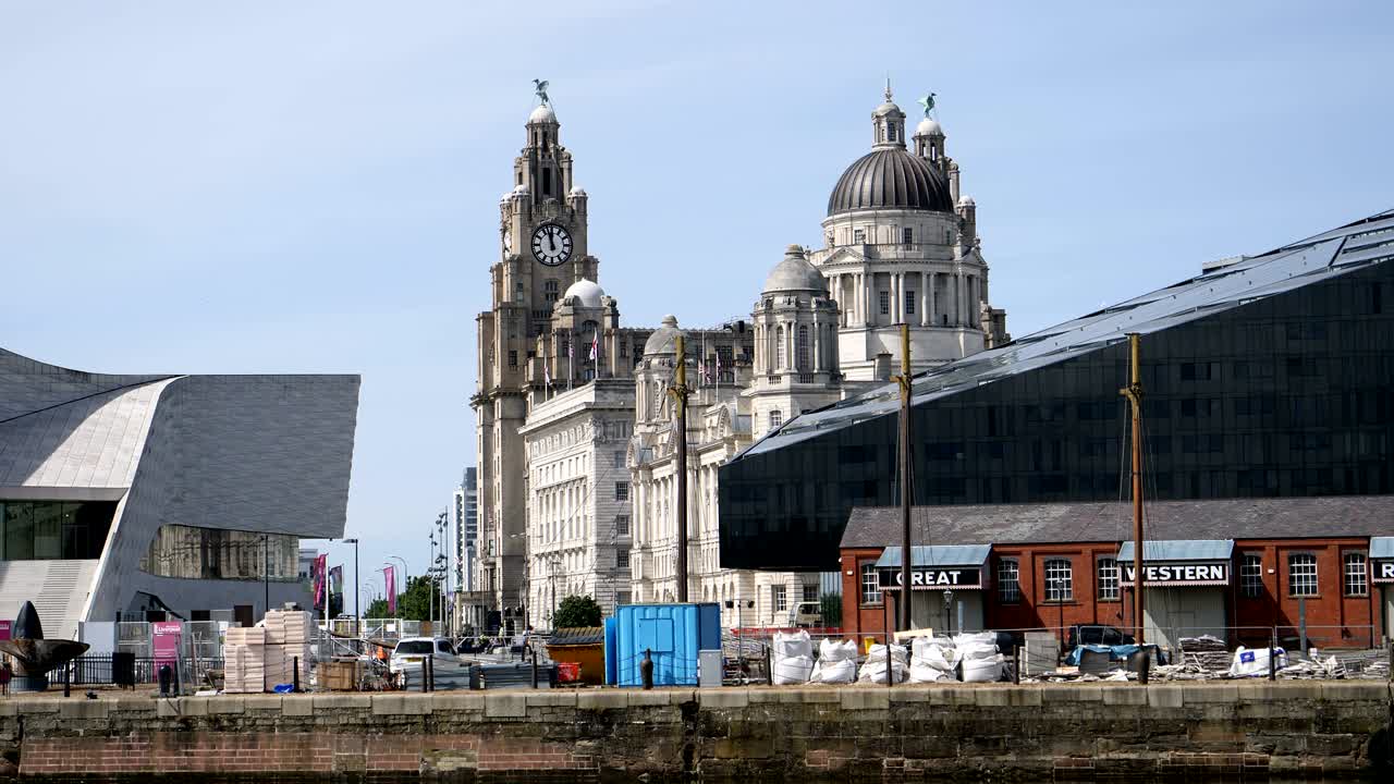 Liver building, liverpool, united kingdom, circa 9th June 2017