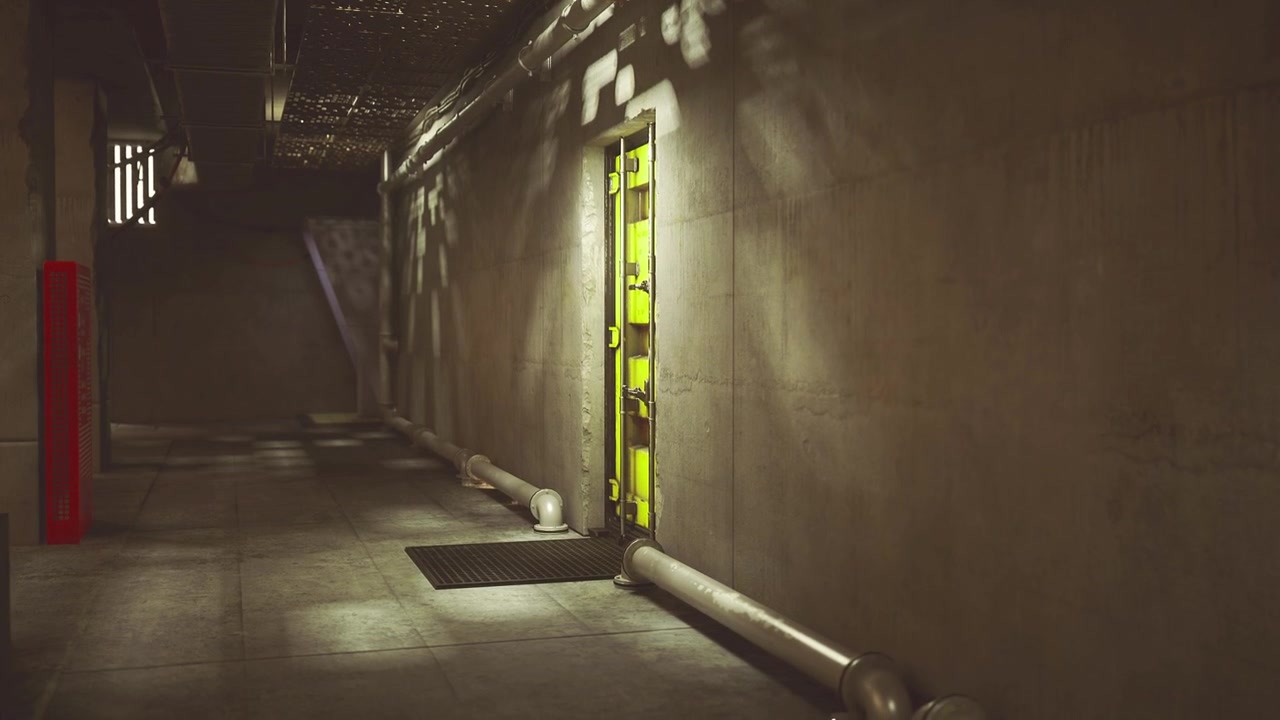 Pasadizo oculto bajo la vibrante infraestructura de una metrópolis iluminada con neón.