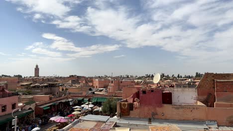 aerial view of rooftops and houses in urban built up african city