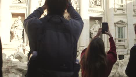 Taking-Photos-Of-Trevi-Fountain