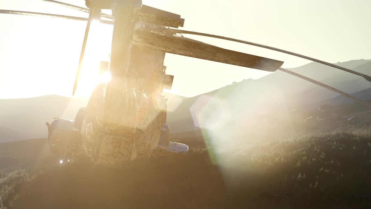 ⁇ 은 얼룩진 군사 헬리 ⁇ 터