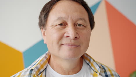 portrait of a smiling asian man