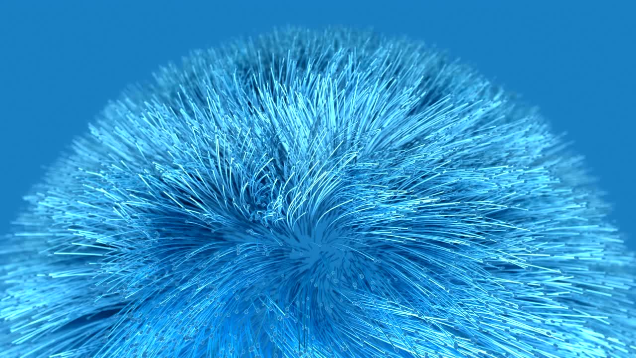 움직이는 막대기의 배경은 머리카락이나 머리카락처럼 보입니다.