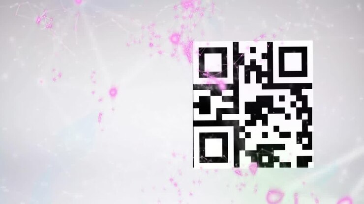 Animation of qr code and qr code scanning on smartphone