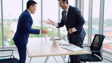 job seeker in job interview meeting with manager