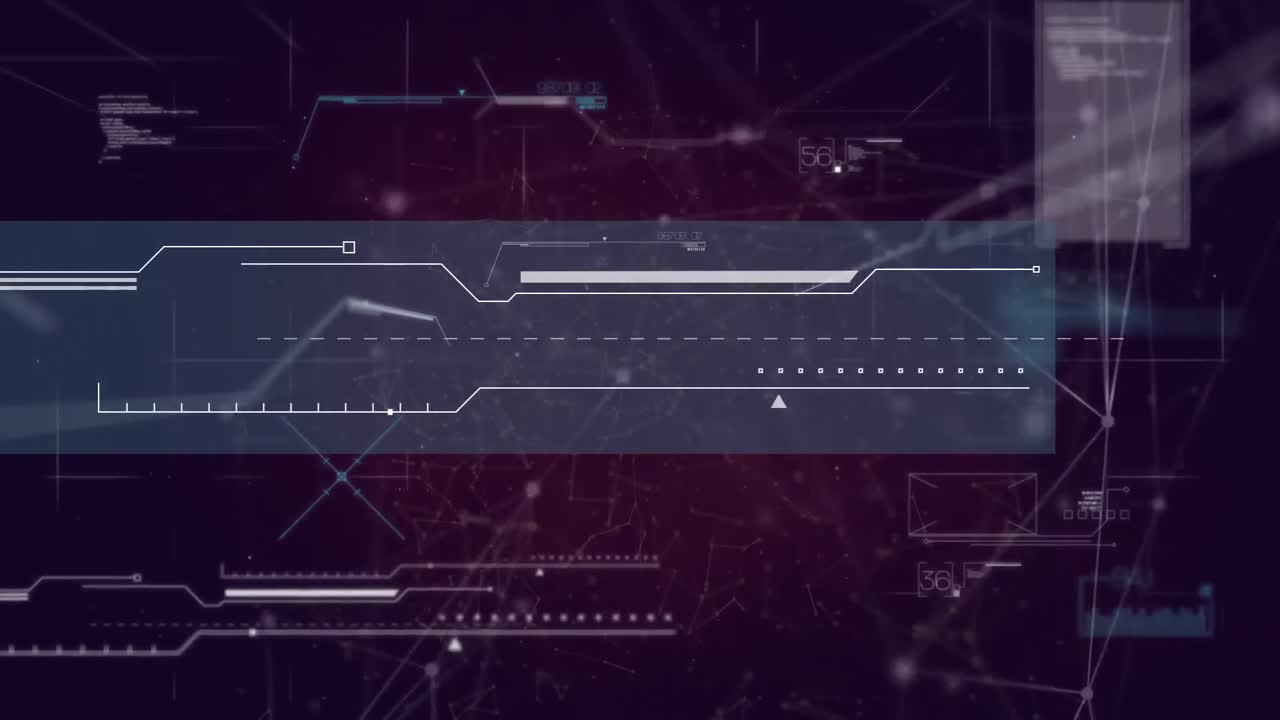 animación de la red de conexiones a través del procesamiento de datos