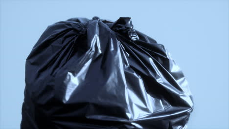 close up of a plastic bag for trash waste