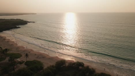 Rückwärts-Schuss-Von-Sunset-Beach