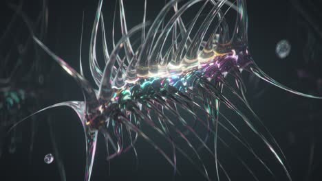 amoeba kind microorganism seamless loop 3d render animation