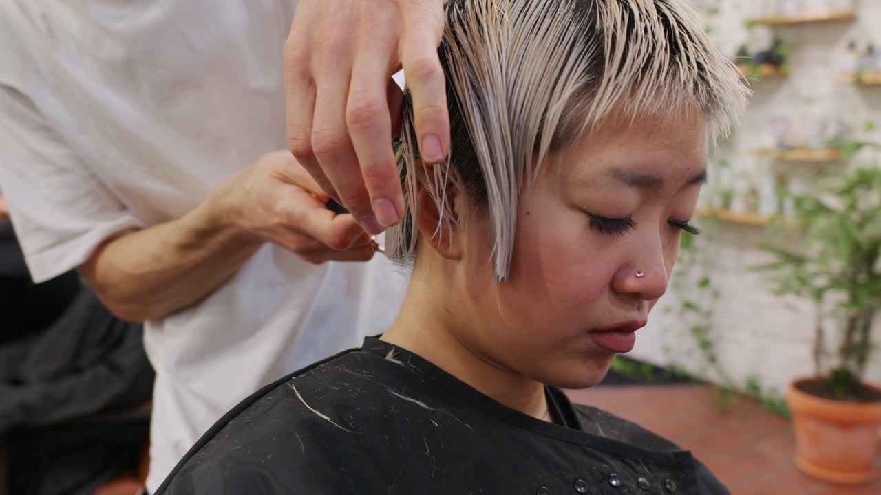 Haircut in a Hair Salon