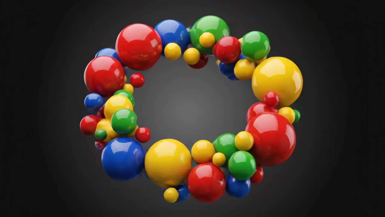 Colorful Balls in a Circle