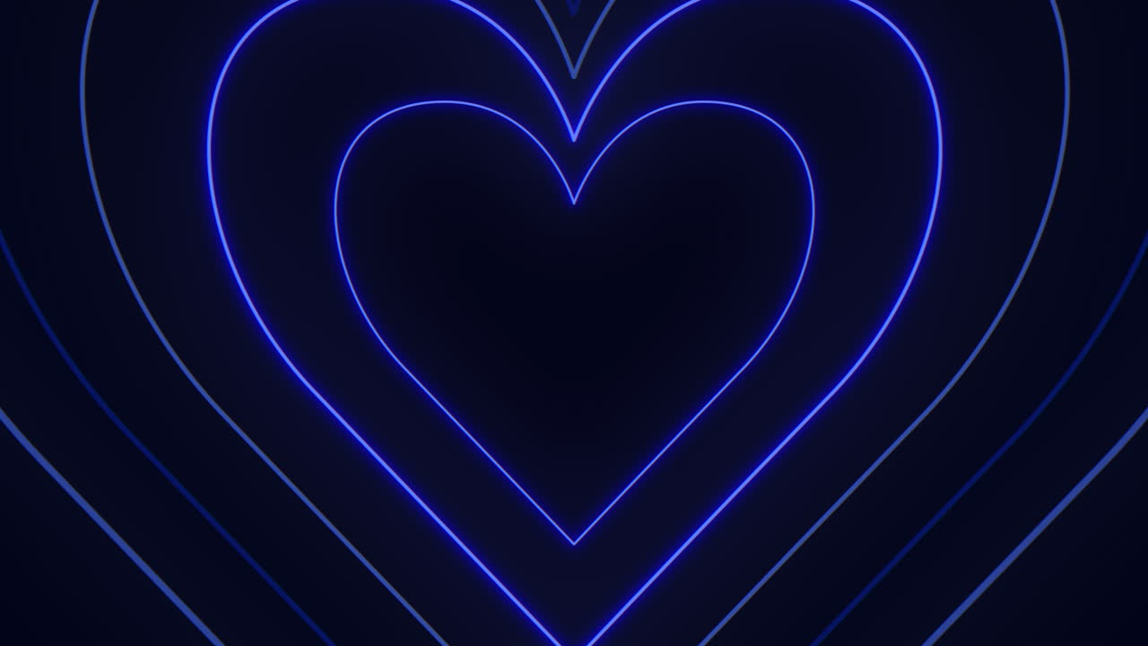 작은 심장의 복잡한 패턴을 가진 파란색 심장