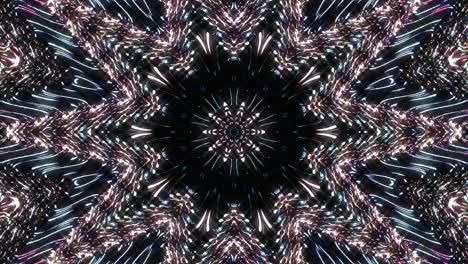 beautiful abstract kaleidoscope that shines, a radiant light that regulates the subtle movements