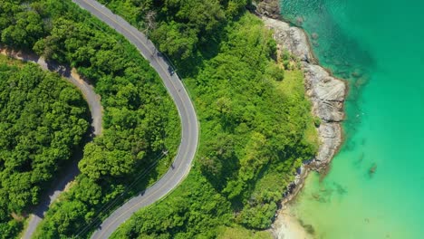 road on seashore