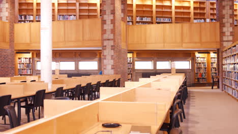 view of an empty library