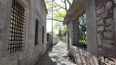 an alleyway in a historical turkish city